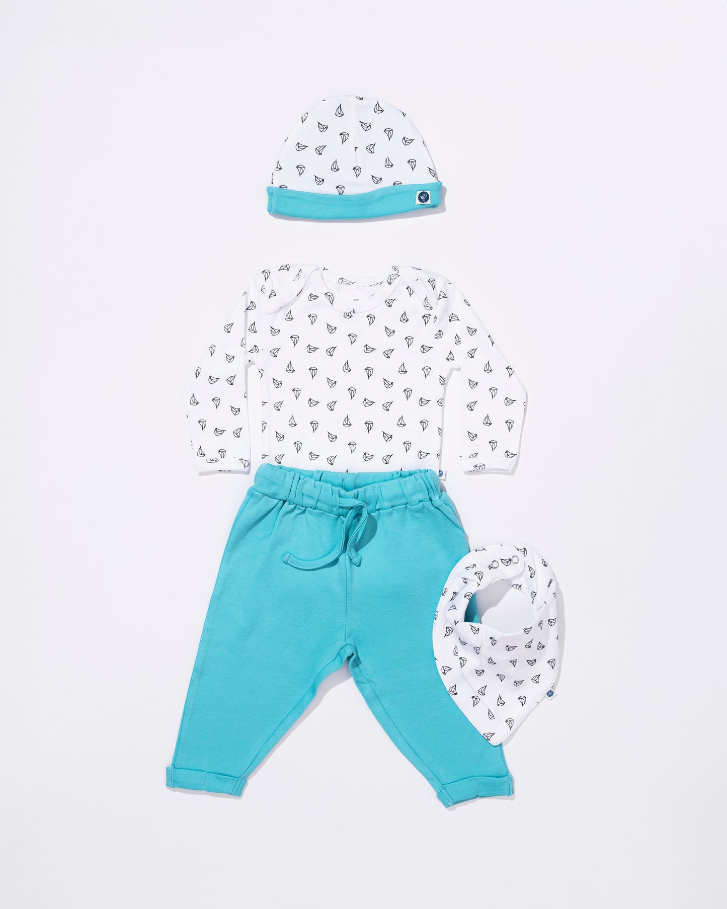 ANCHOR - Full Sleeve - Organic Baby Cotton Romper - Set of 3