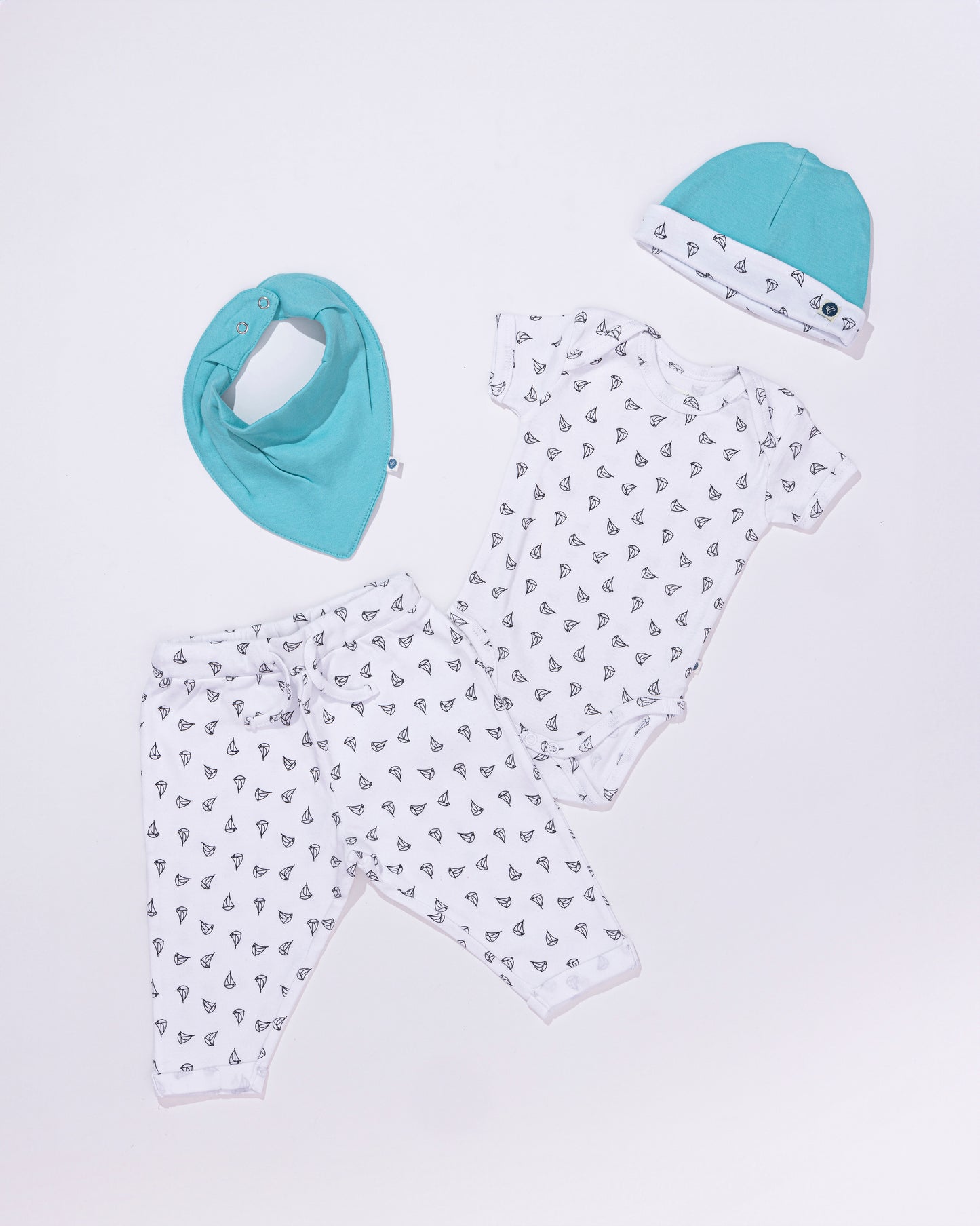 ANCHOR - Half Sleeve - Organic Baby Romper - Set of 3