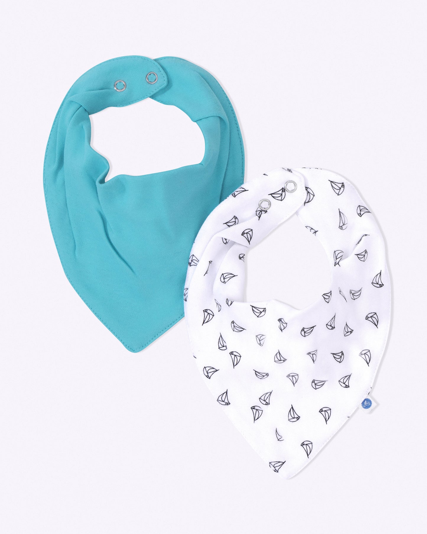 ANCHOR - Organic Baby Cotton Bibs - Set of 2