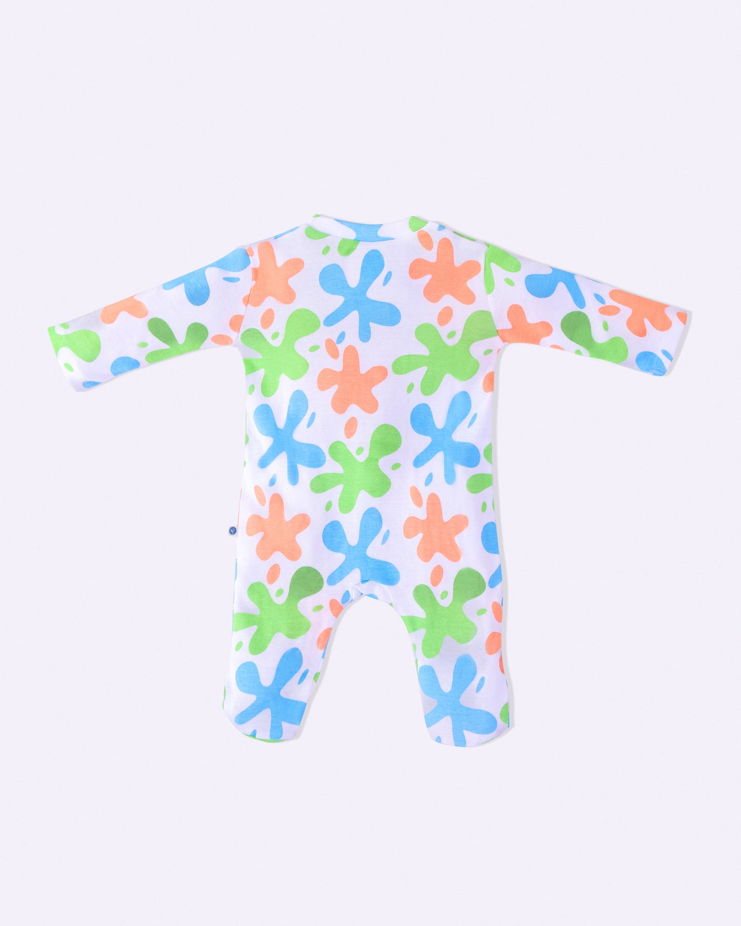 ART SPLASH - Full Pyjama Organic Baby Romper