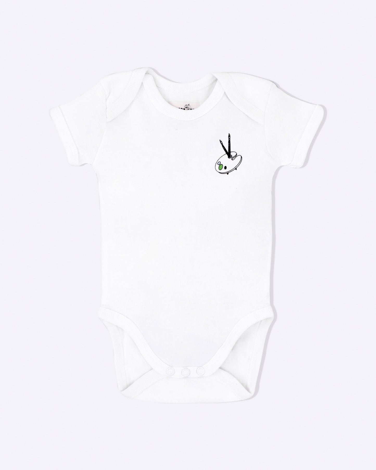 ART SPLASH - Half Sleeve - Organic Baby Romper - Set of 3