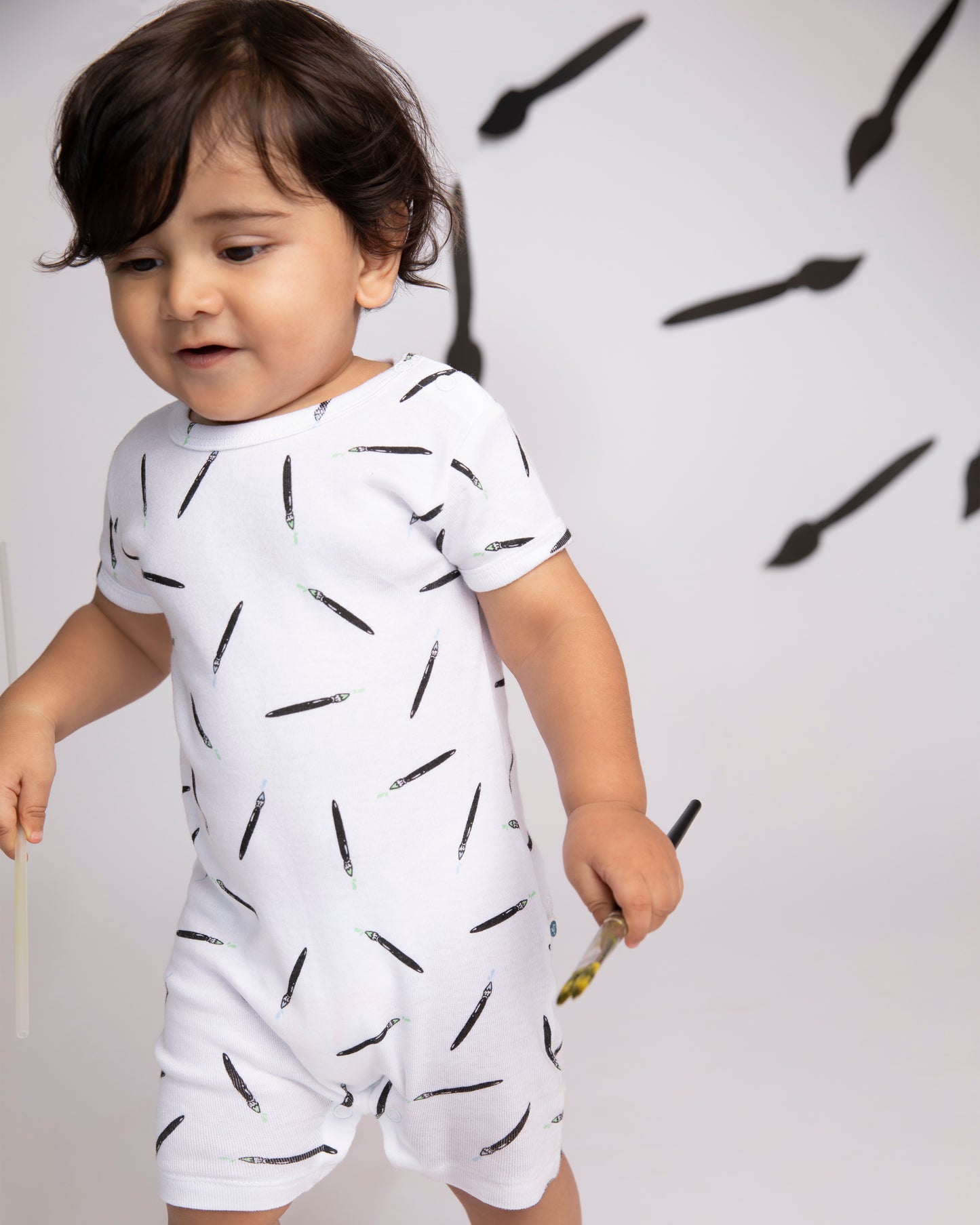 ART SPLASH - Organic Baby Romper Suit