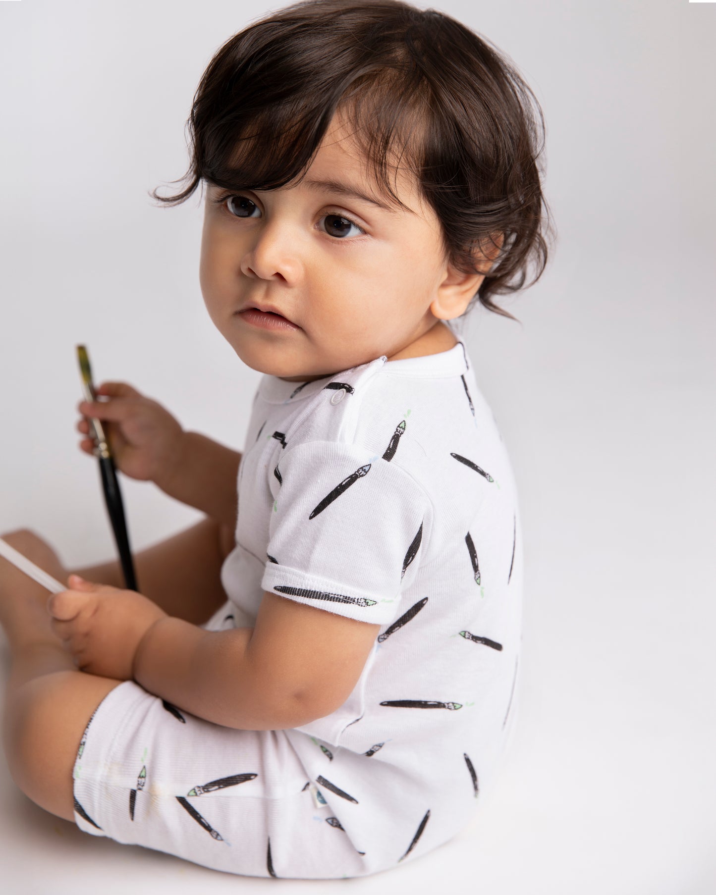 ART SPLASH - Organic Baby Romper Suit