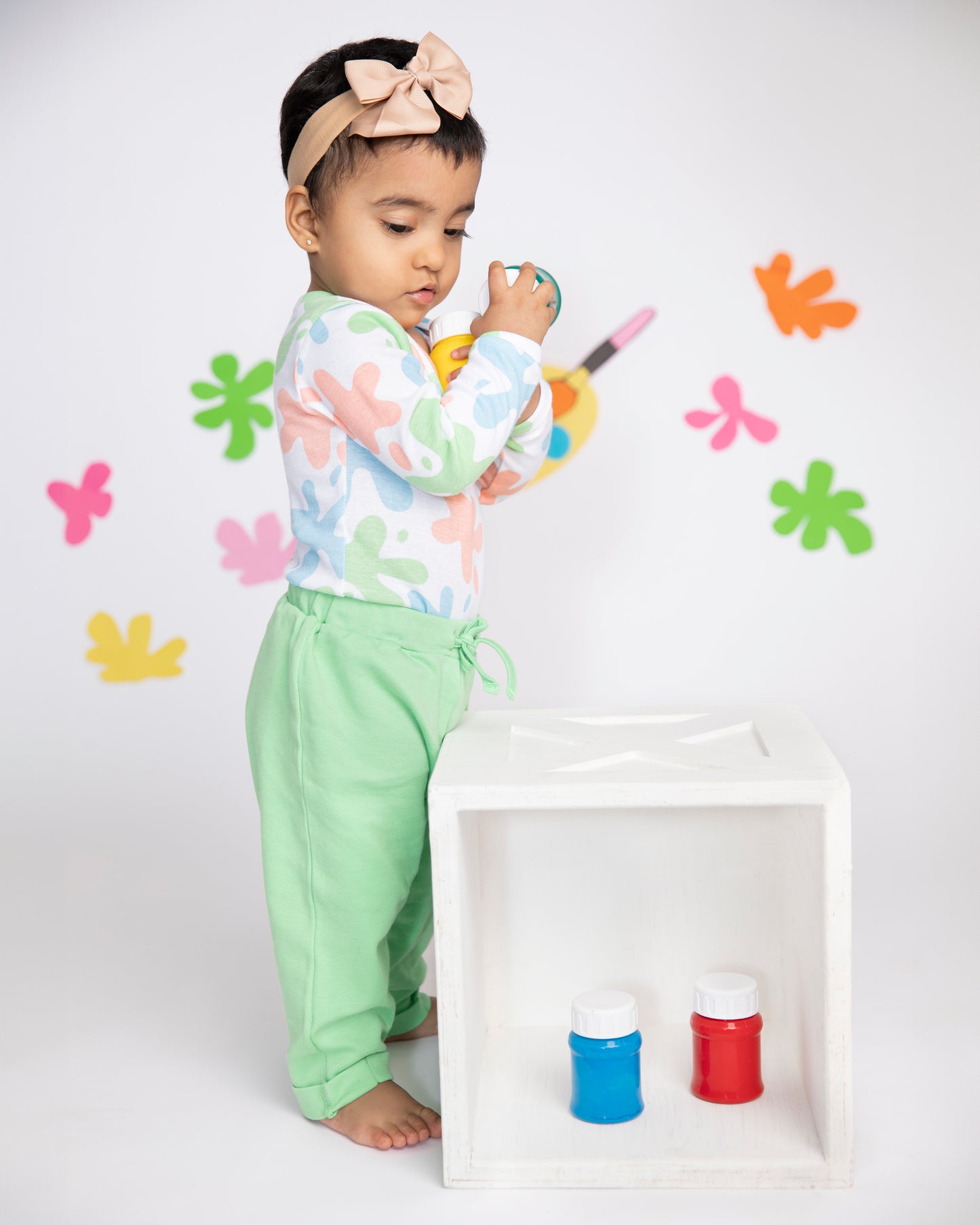 ART SPLASH - Full Sleeve - Organic Baby Romper - Set of 3