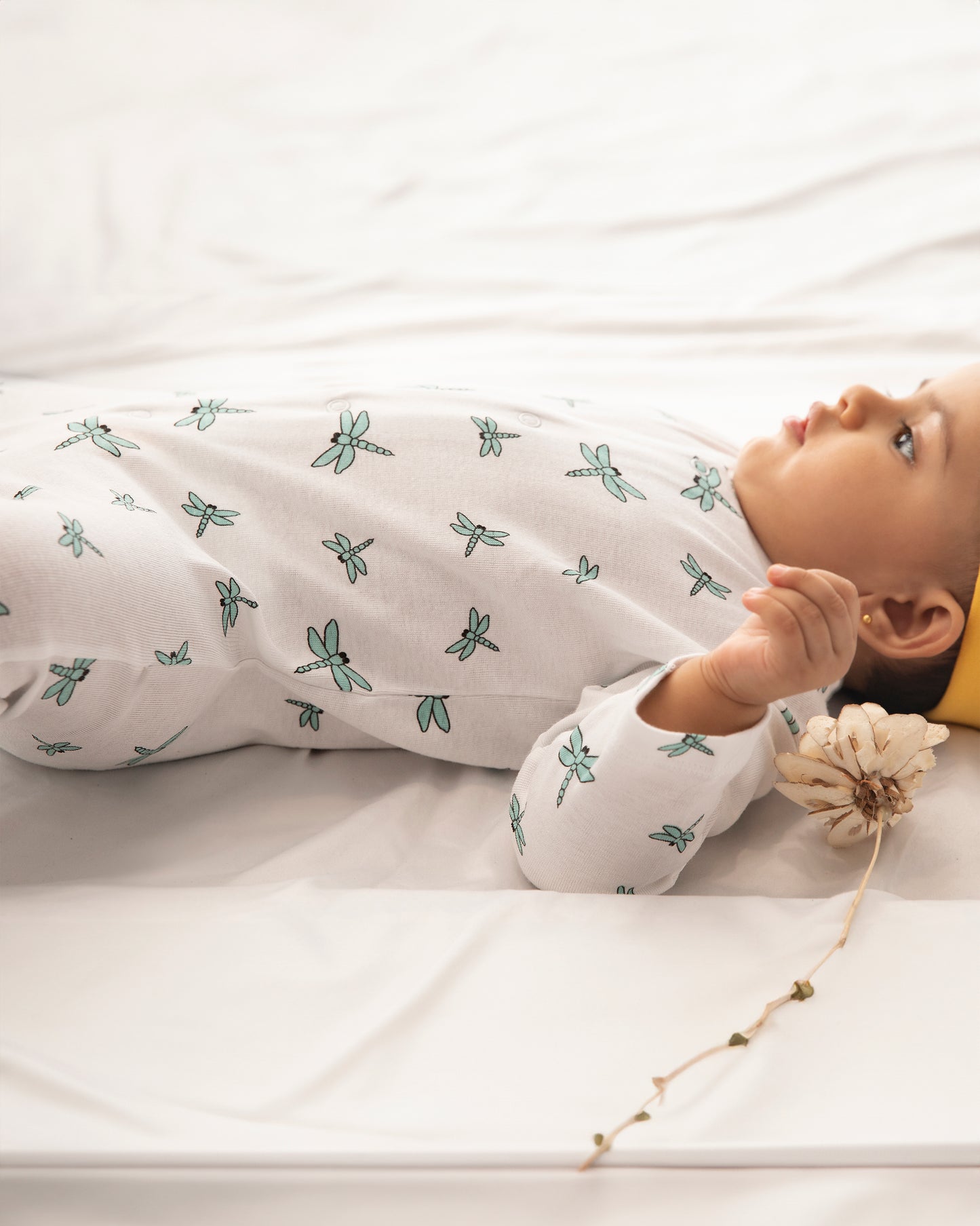 DRAGONFLY - Full Pyjama Organic Baby Romper