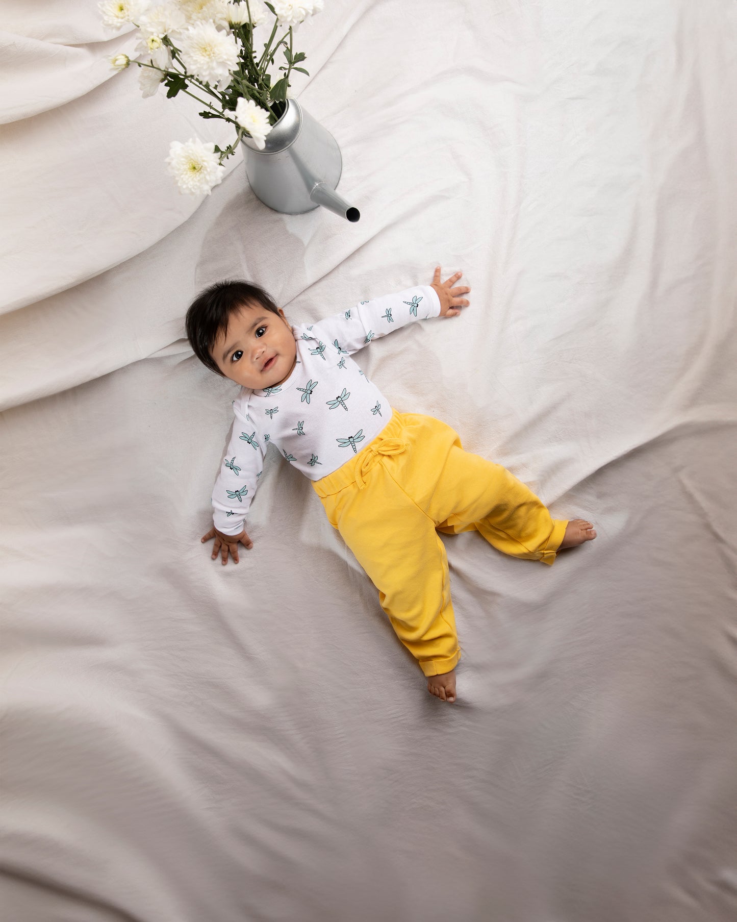 DRAGONFLY - Full Sleeve - Organic Baby Romper - Set of 3
