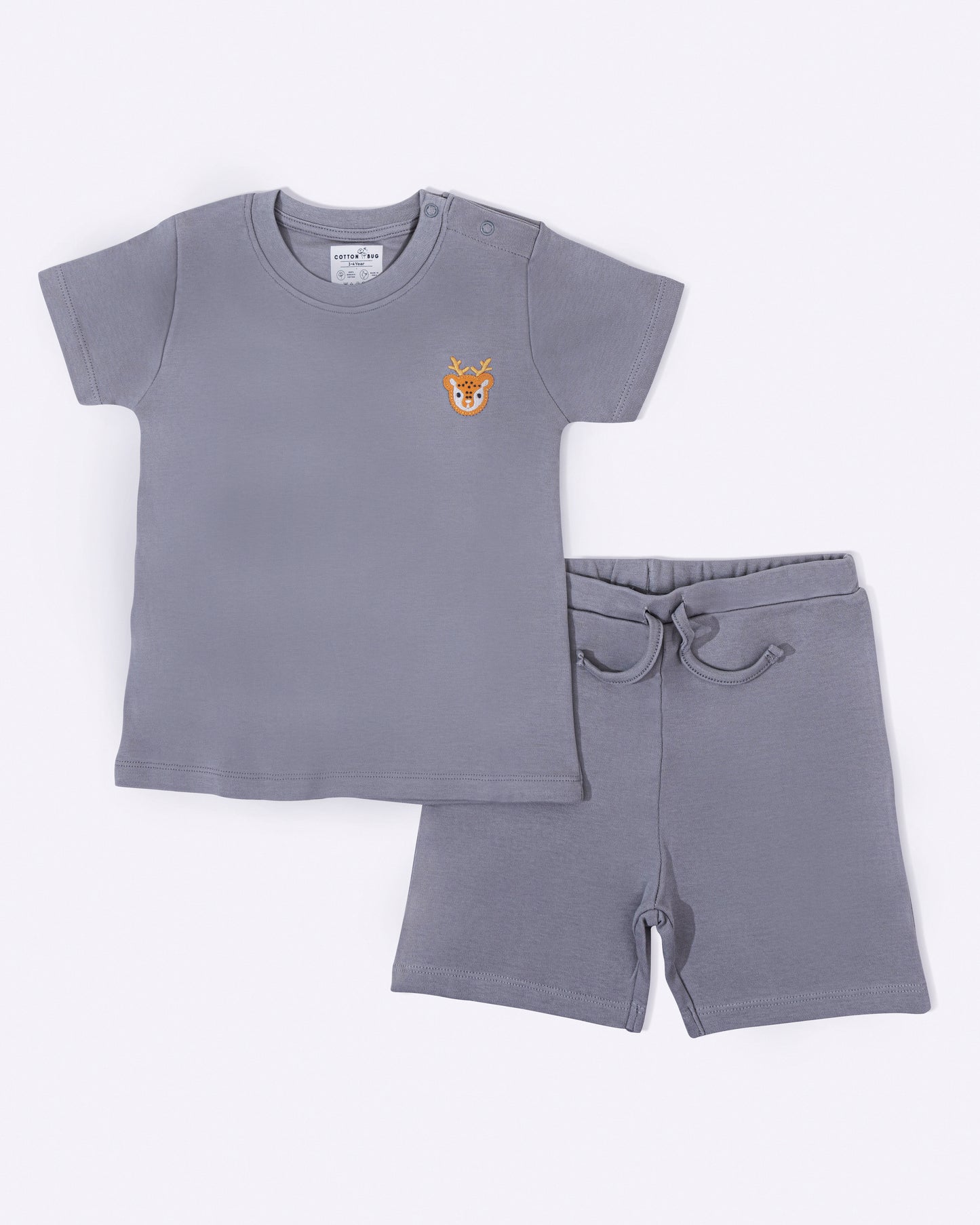 DEER - Organic Baby T-shirt & Shorts Co-ord Sets