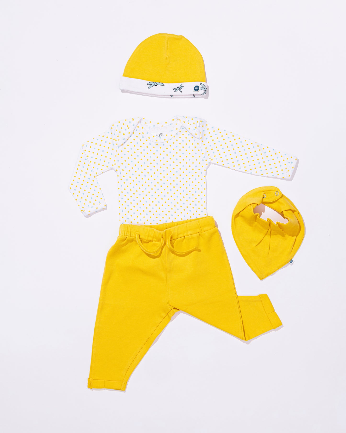 DRAGONFLY - Full Sleeve - Organic Baby Romper - Set of 3