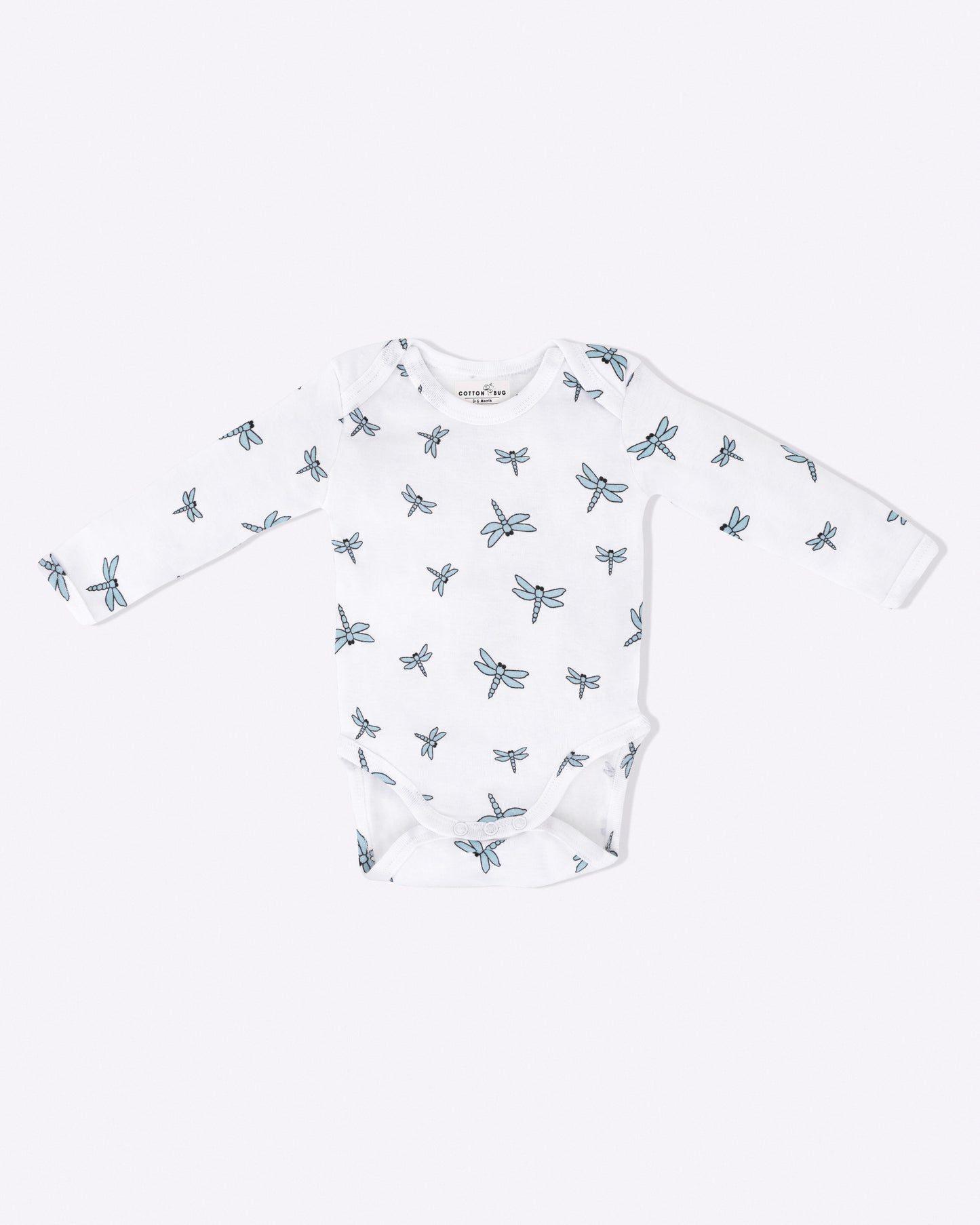 DRAGONFLY - Full Sleeve - Organic Baby Romper - Set of 3