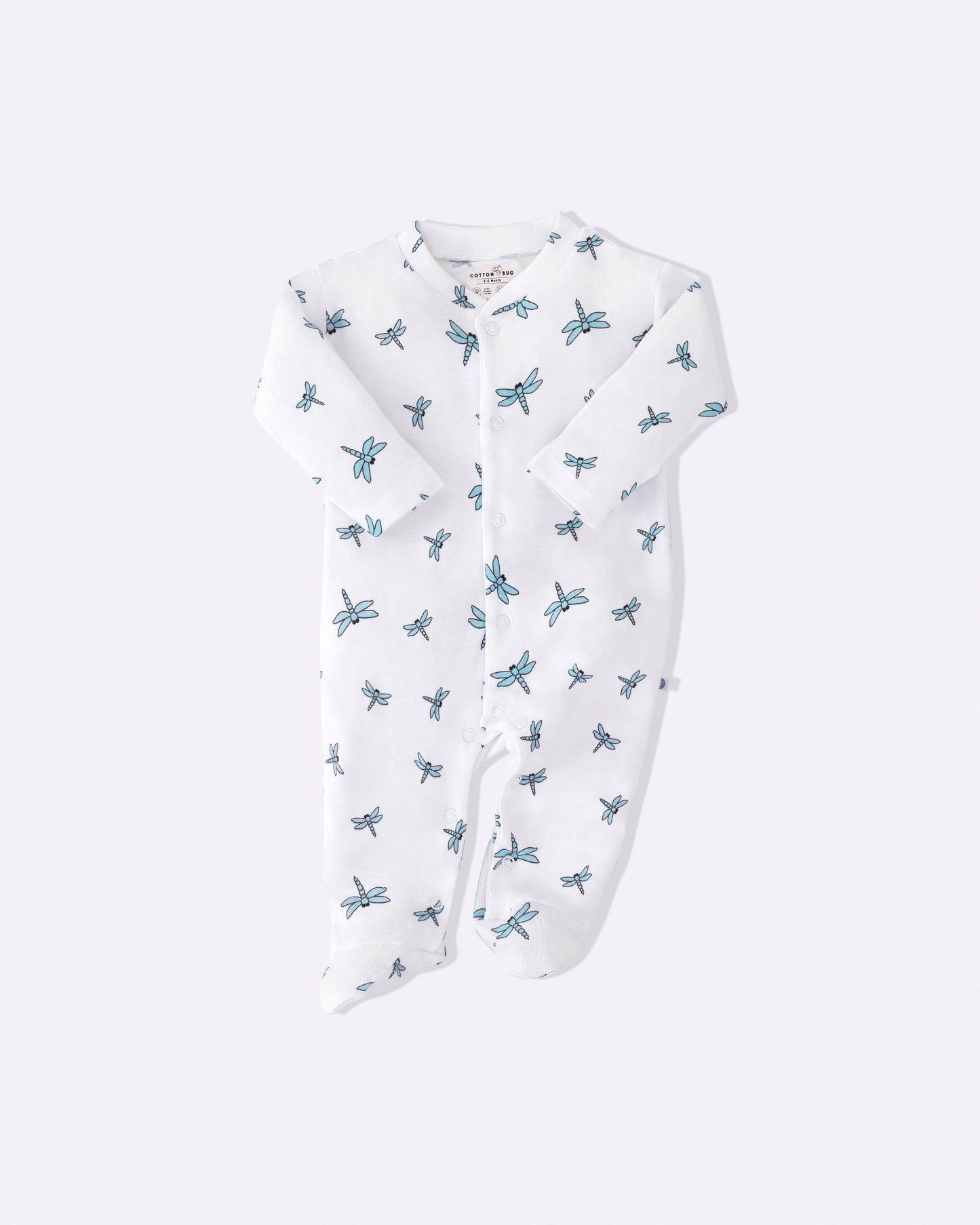 DRAGONFLY - Full Pyjama Organic Baby Romper