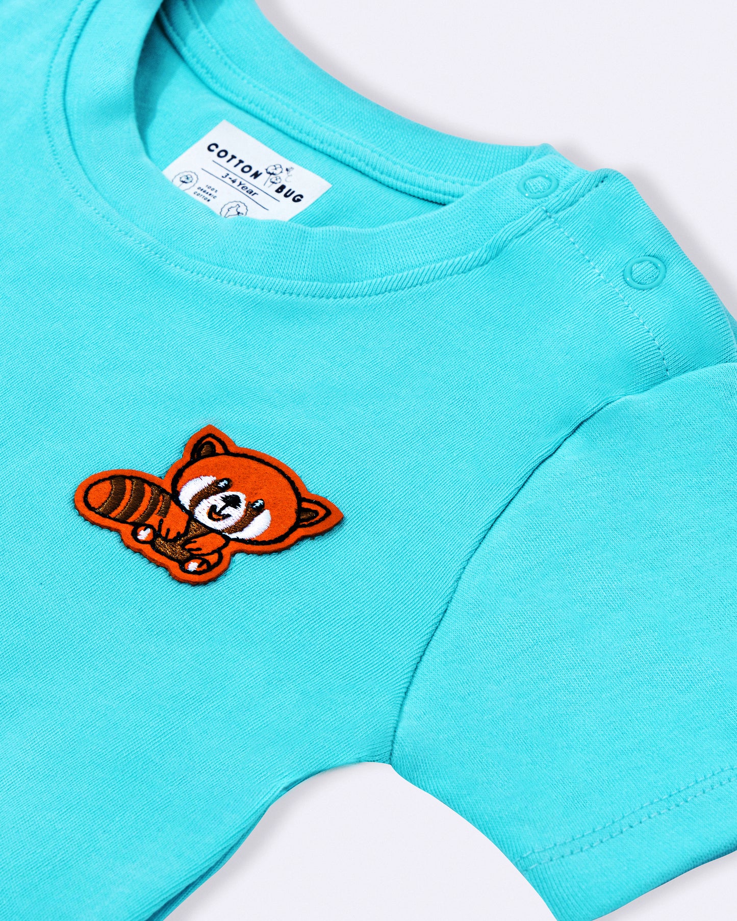 RED PANDA - Organic Baby T-shirt & Shorts Co-ord Sets