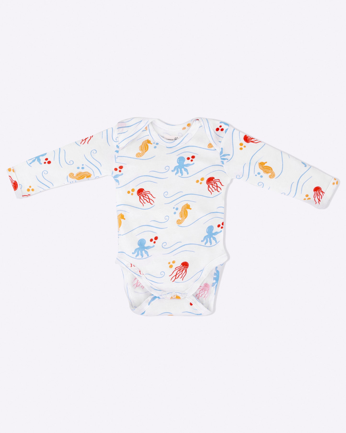 SEA WORLD - Full Sleeve - Organic Baby Romper - Set of 3