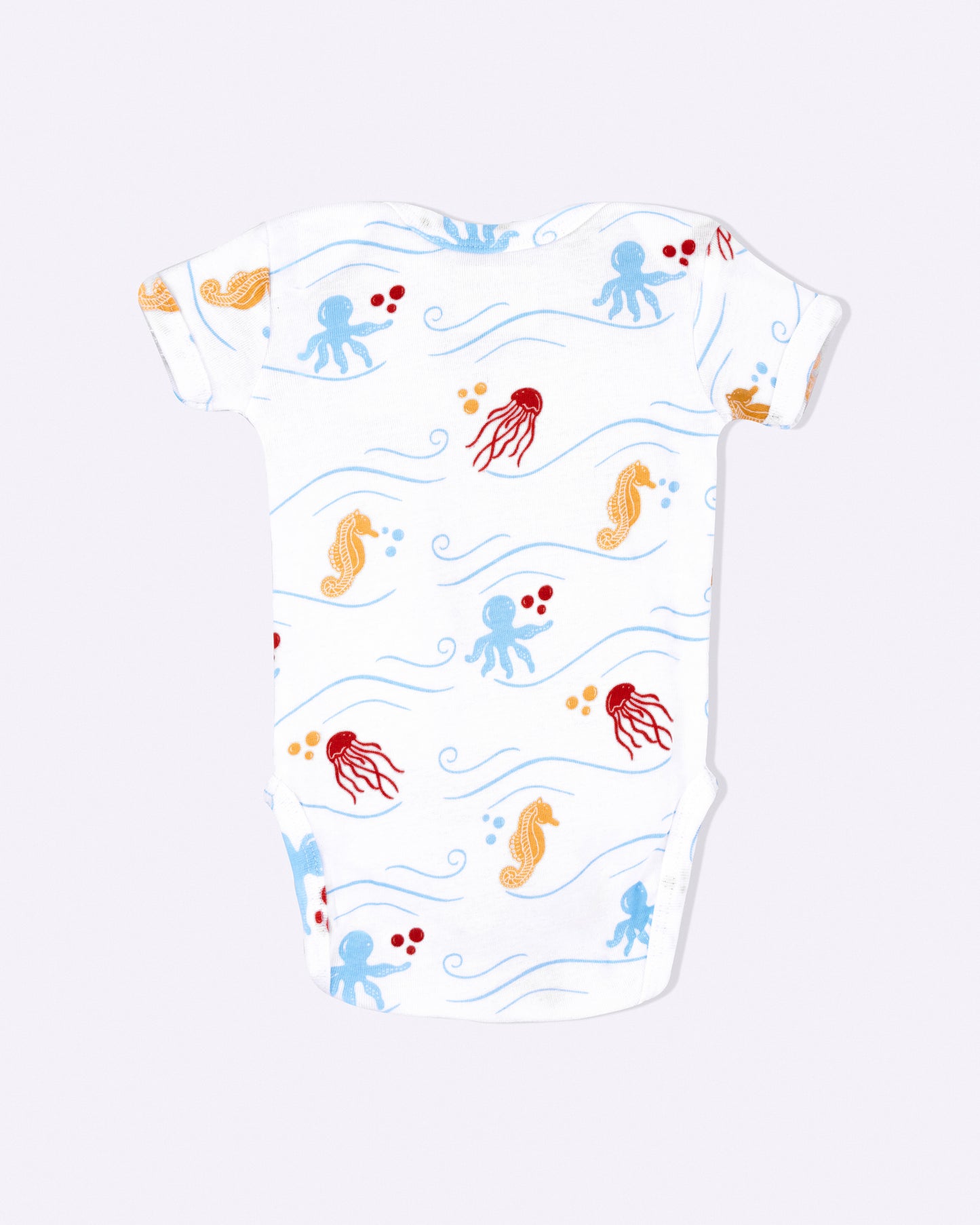SEA WORLD - Half Sleeve - Organic Baby Romper - Set of 3