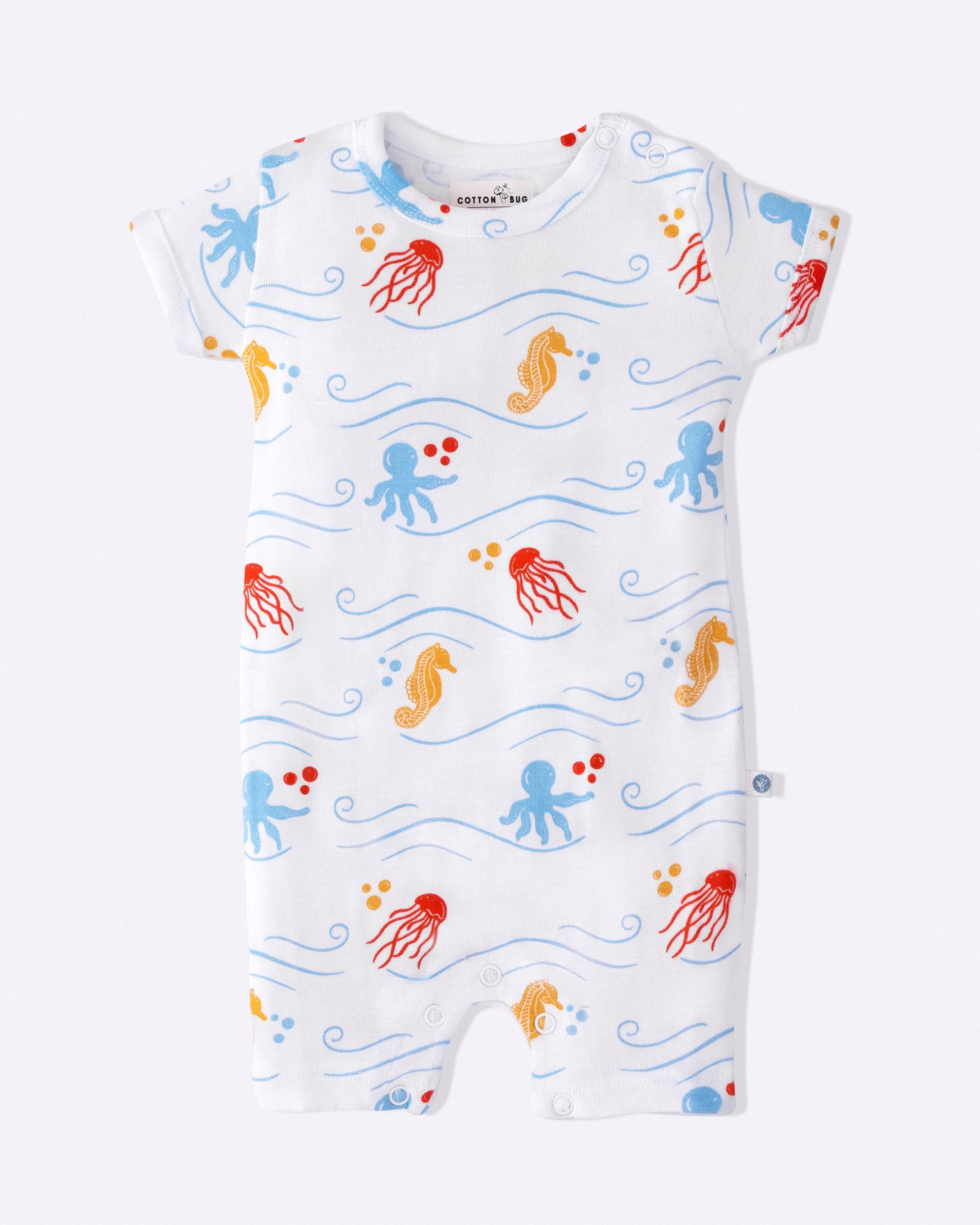 SEA WORLD - Organic Baby Romper Suit