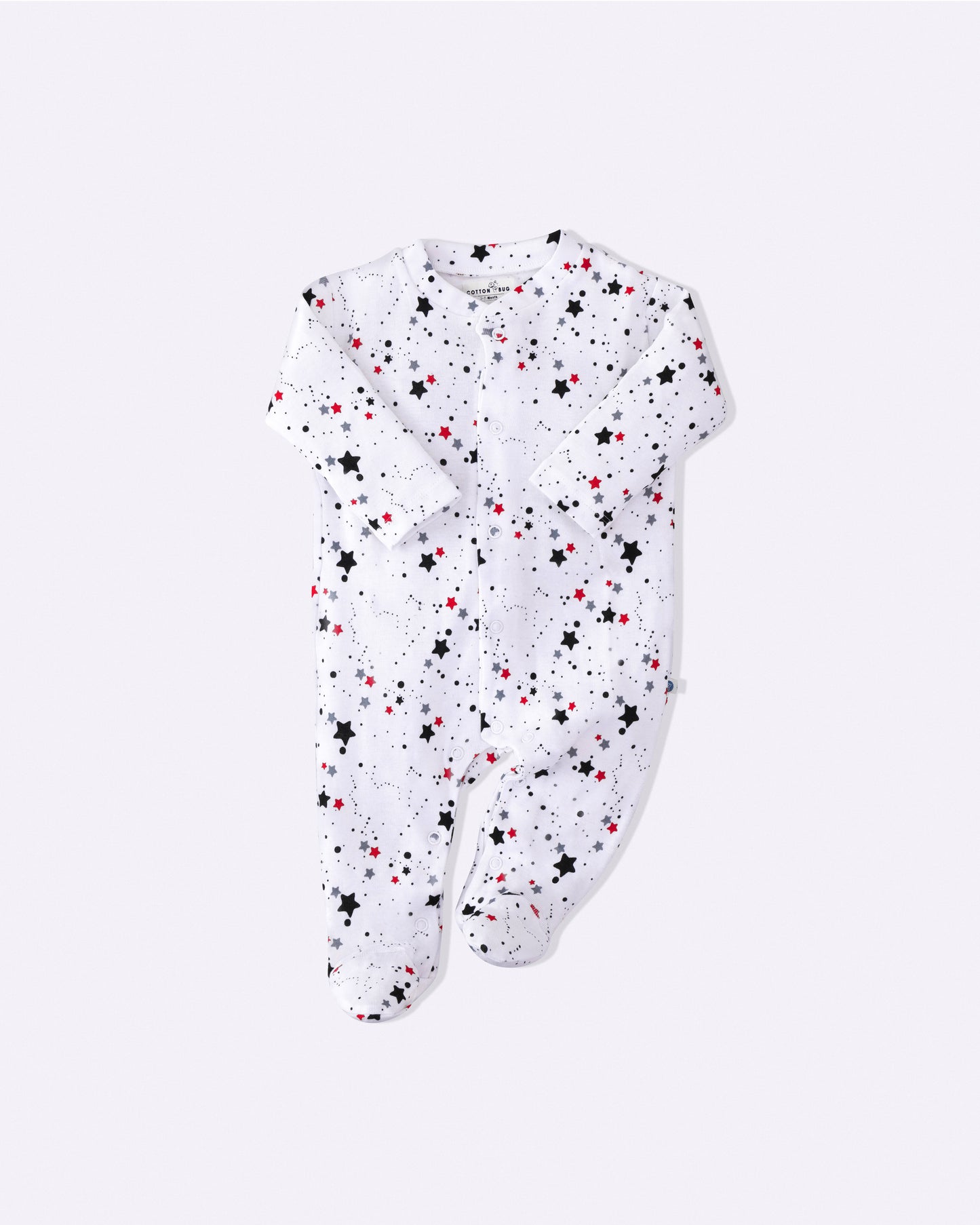 STARS - Full Pyjama Organic Baby Romper
