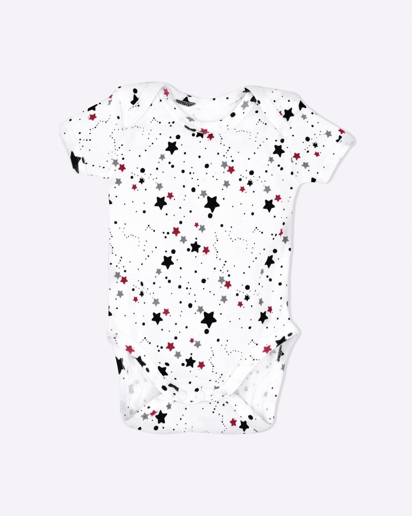 STARS - Half Sleeve - Organic Baby Romper - Set of 3