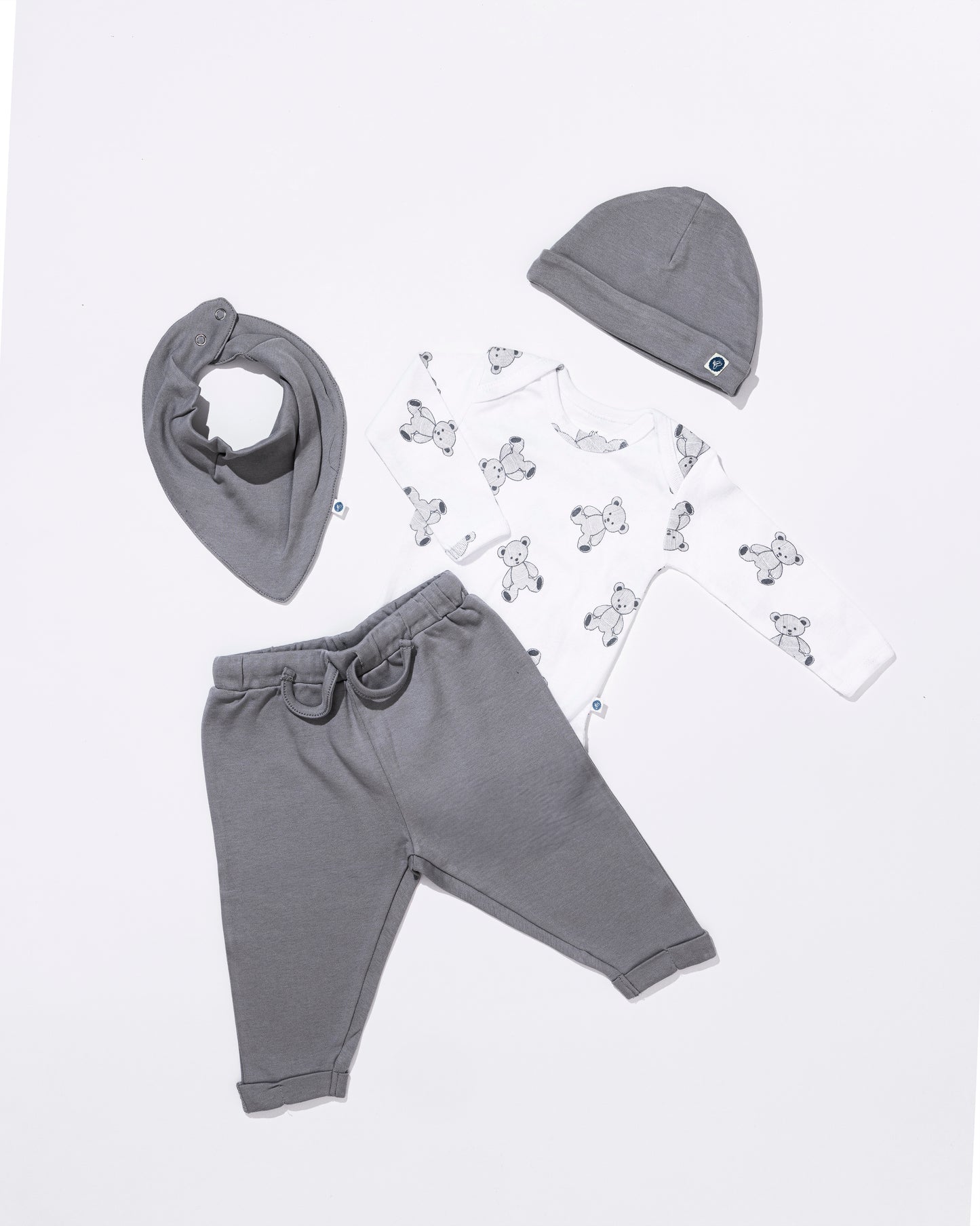 TEDDY - Full Sleeve - Organic Baby Romper - Set of 3