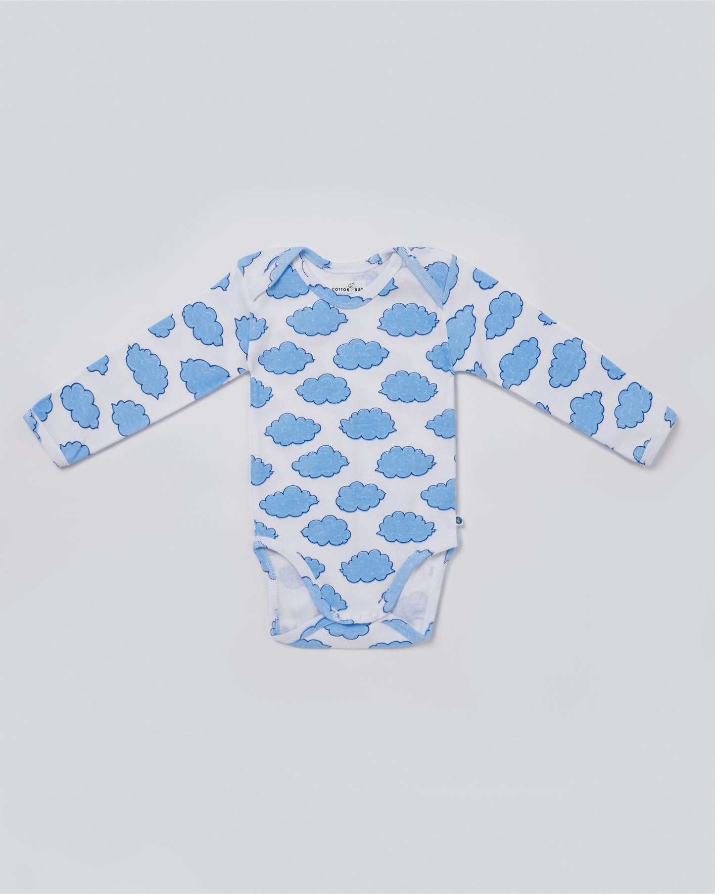CLOUDS - Full sleeve - Organic Baby Romper - Set of 3
