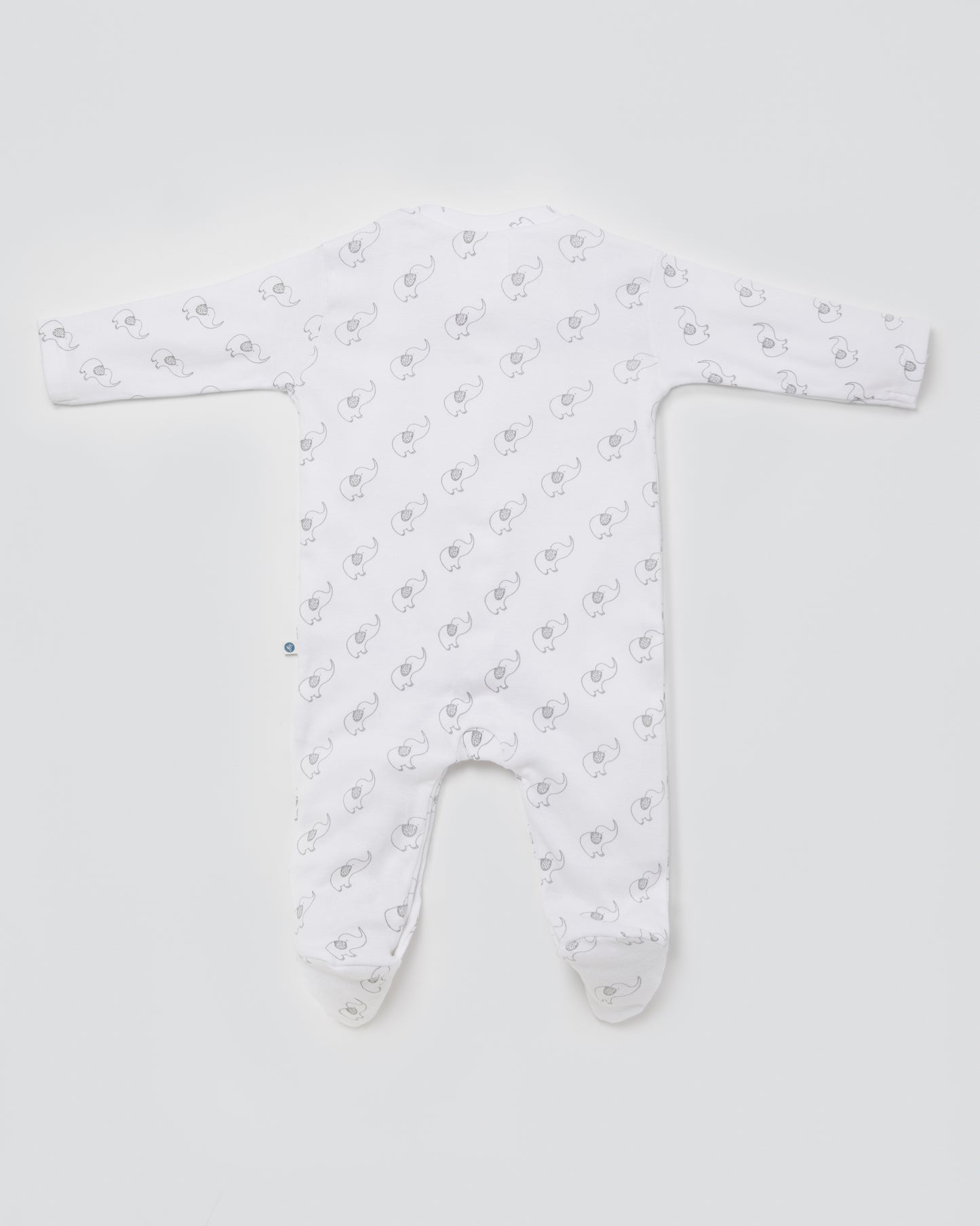 ELEPHANT - Full Pyjama Organic Baby Romper