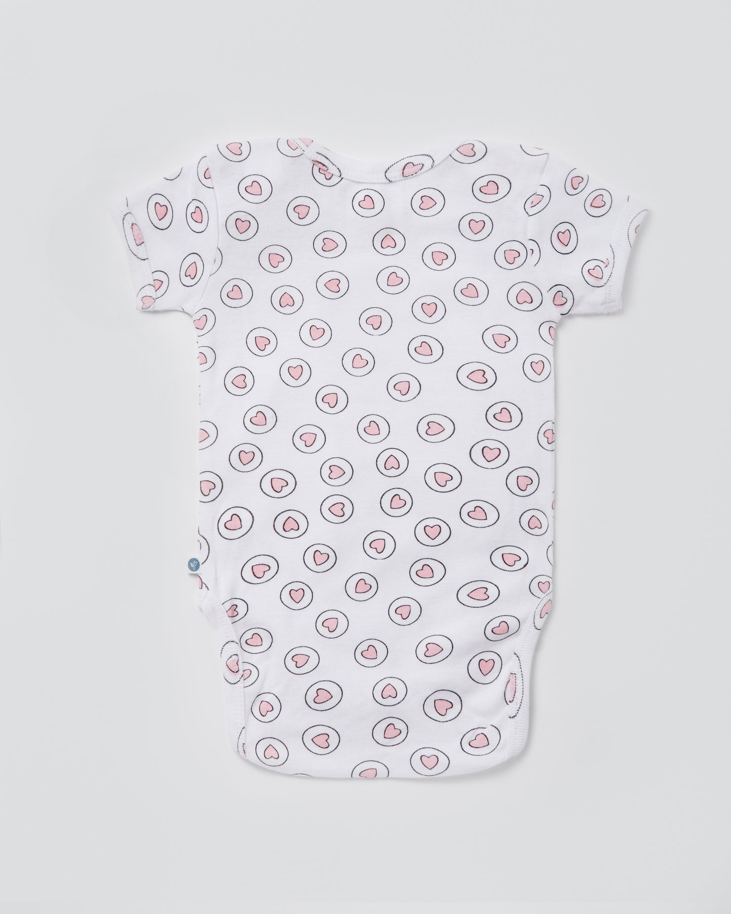 HEARTS - Half sleeves - Organic Baby Romper - Set of 3