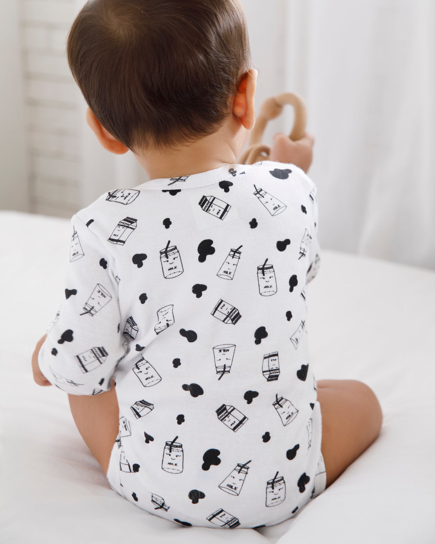 MILK - Full sleeve - Organic Baby Romper - Set of 3