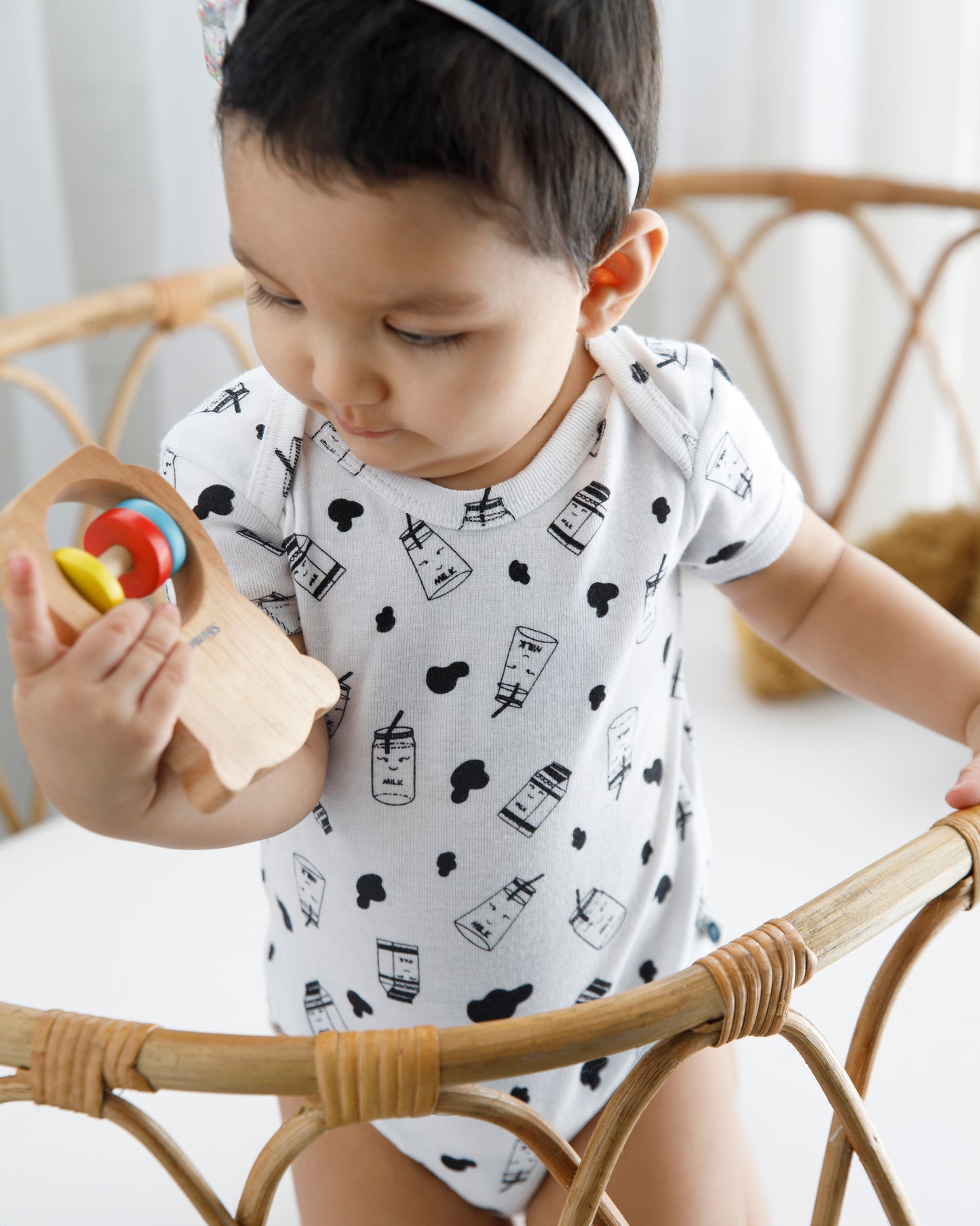 MILK - Half Sleeve - Organic Baby Romper - Set of 3