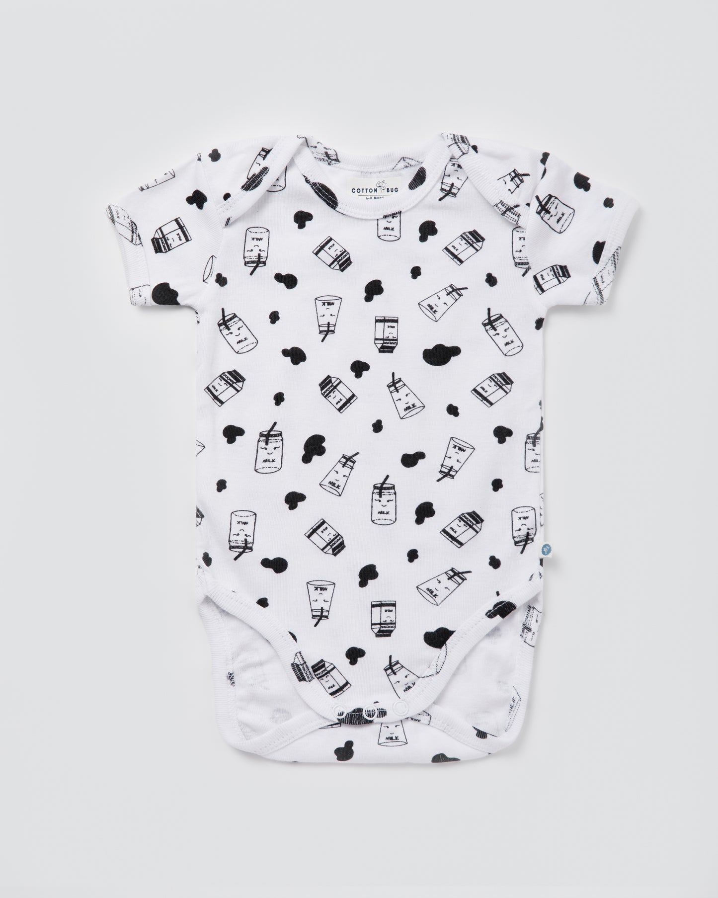 MILK - Half Sleeve - Organic Baby Romper - Set of 3