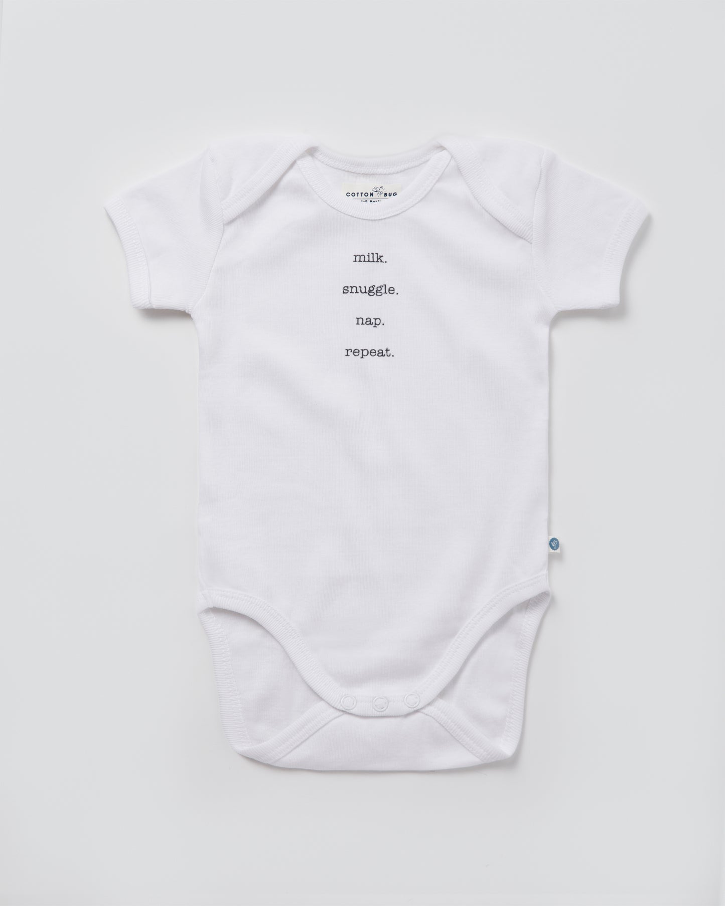 MILK - Half Sleeve - Organic Baby Romper - Set of 3
