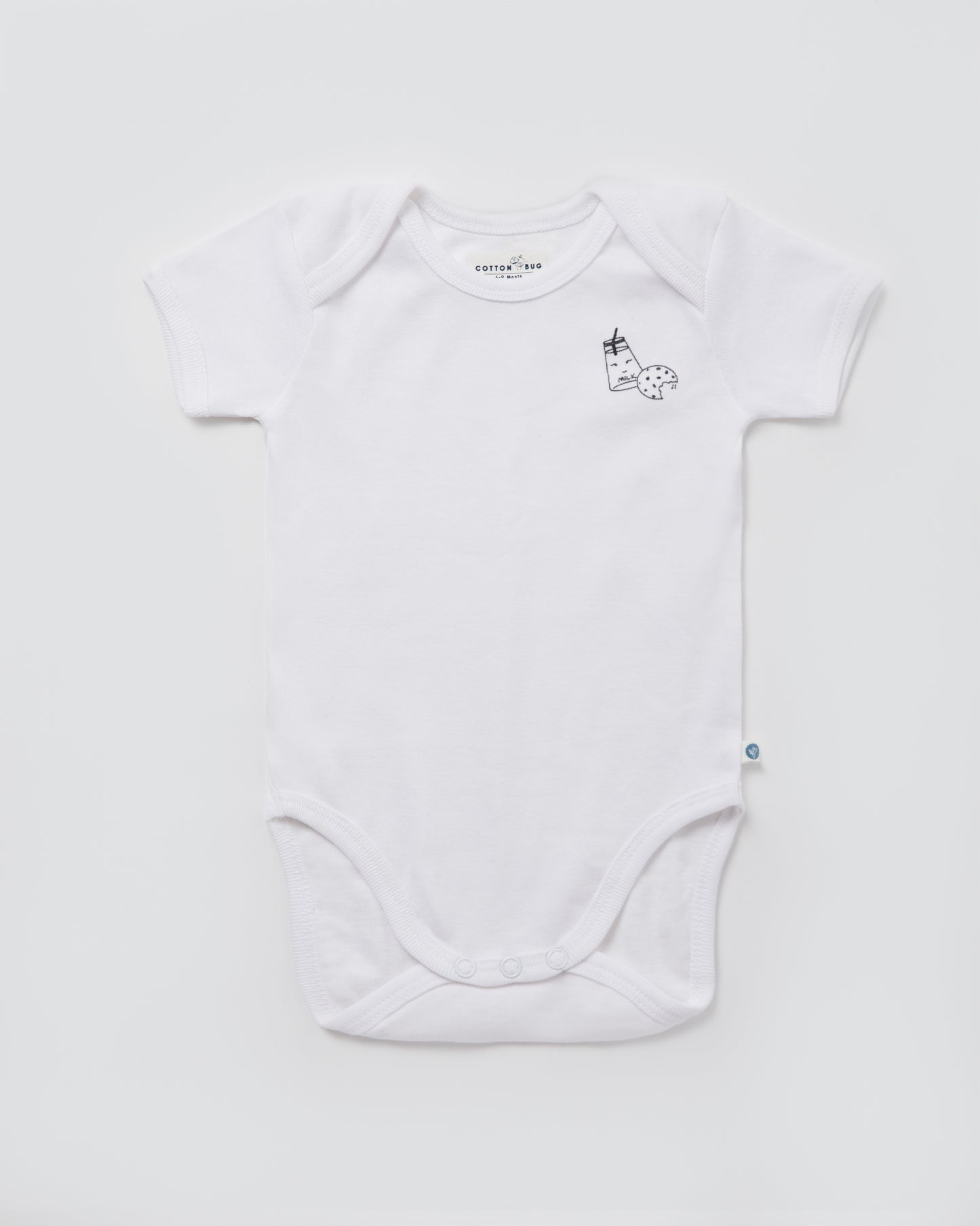 MILK - Half Sleeve - Organic Baby Romper - Set of 3