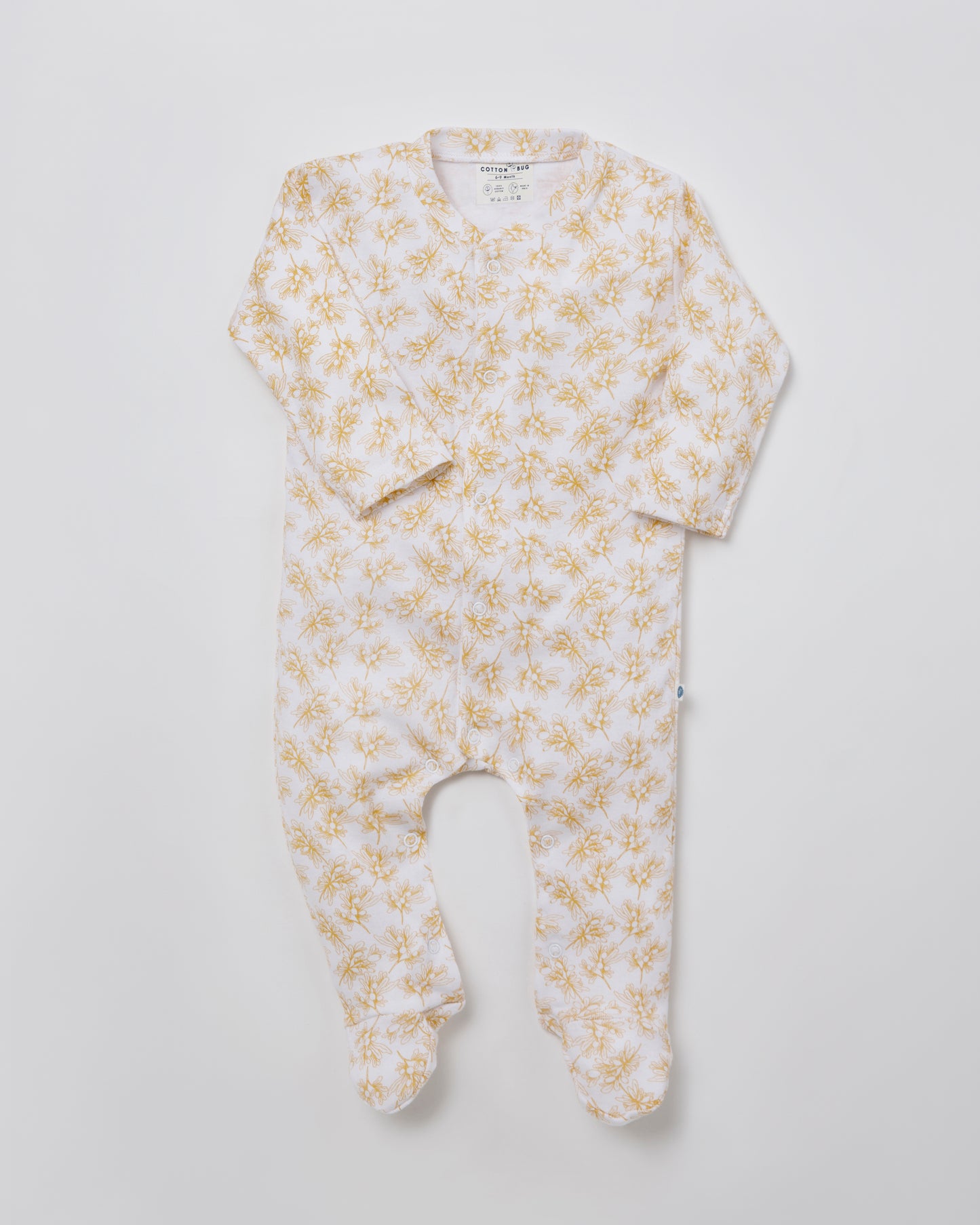 OLIVE - Full Pyjama Organic Baby Romper