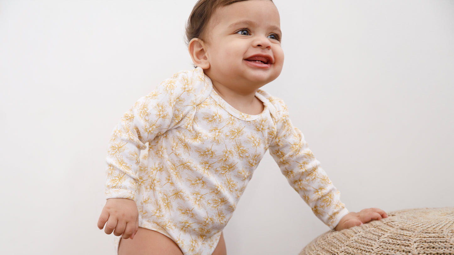 OLIVE - Full Sleeve - Organic Baby Romper - Set of 3