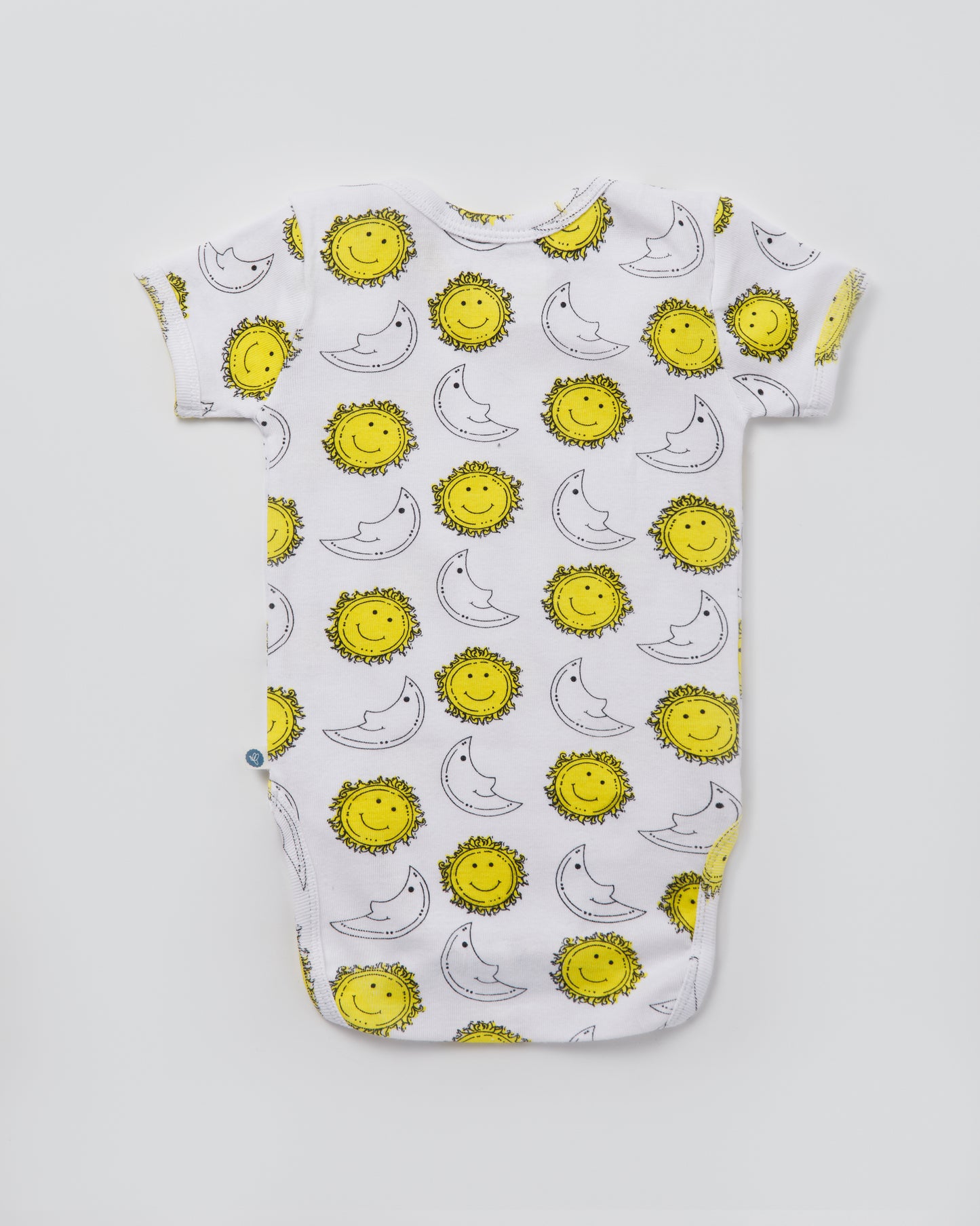 SUN & MOON - Half Sleeves - Organic Baby Romper - Set of 3