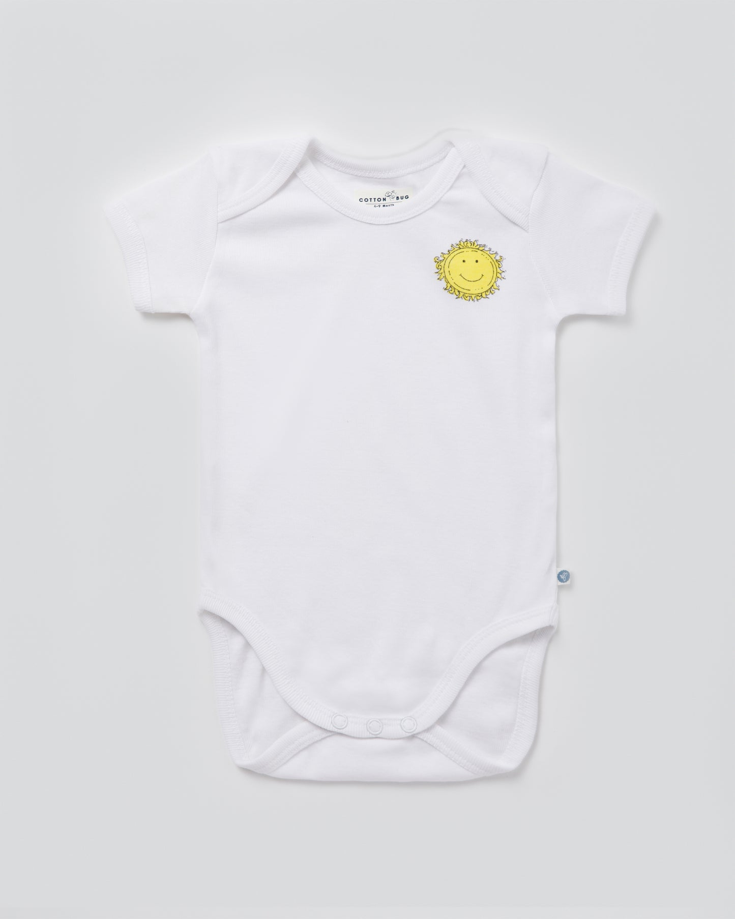 SUN & MOON - Half Sleeves - Organic Baby Romper - Set of 3