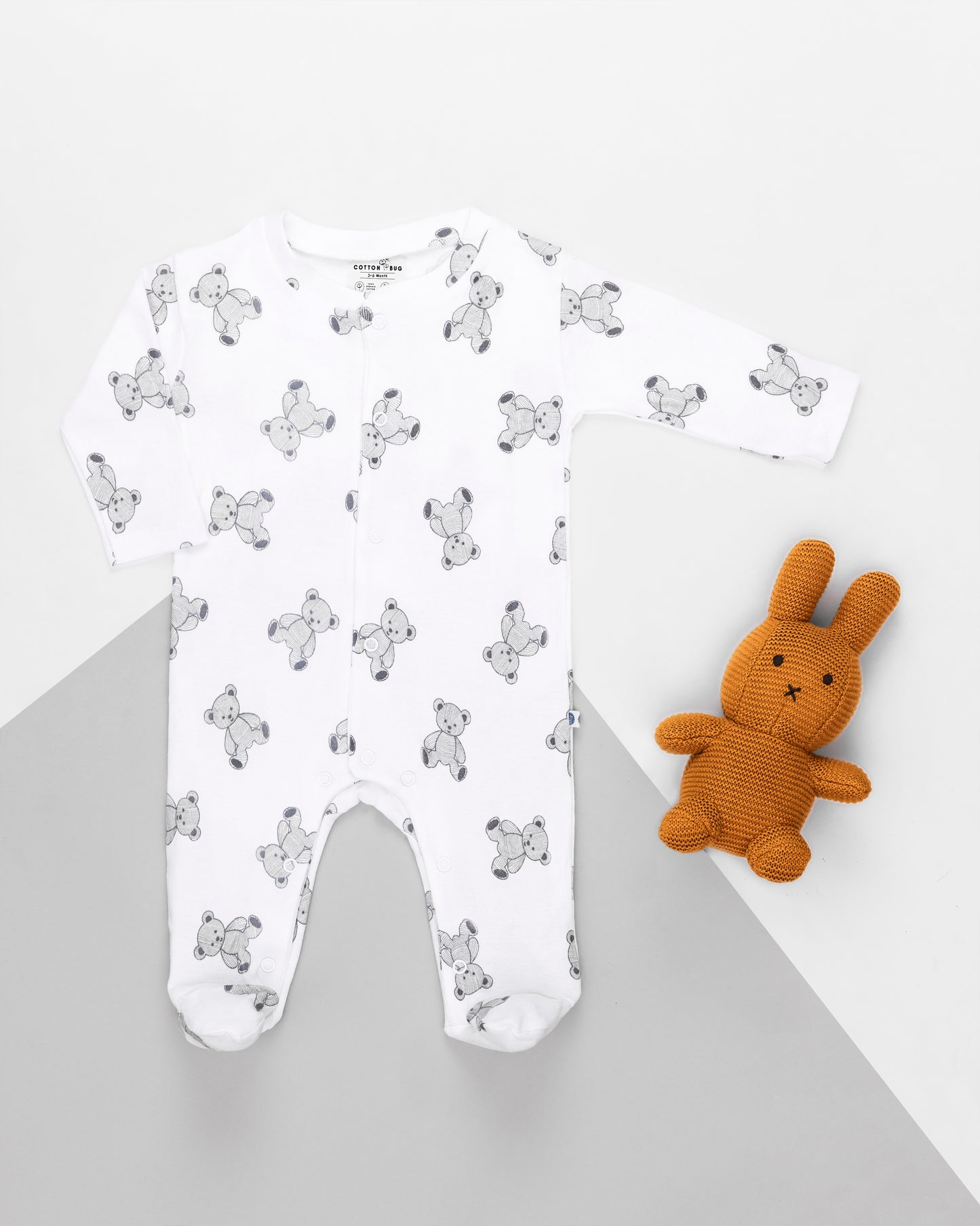 TEDDY - Full Pyjama Organic Baby Romper