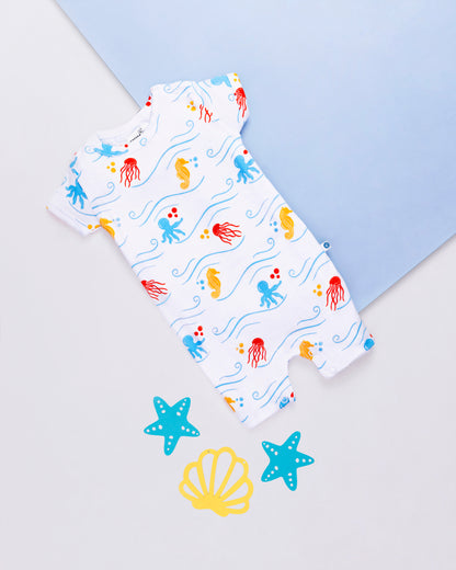 SEA WORLD - Organic Baby Romper Suit