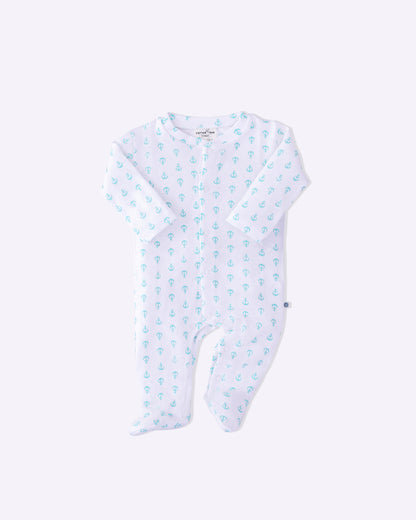 ANCHOR - Full Pyjama Organic Baby Romper
