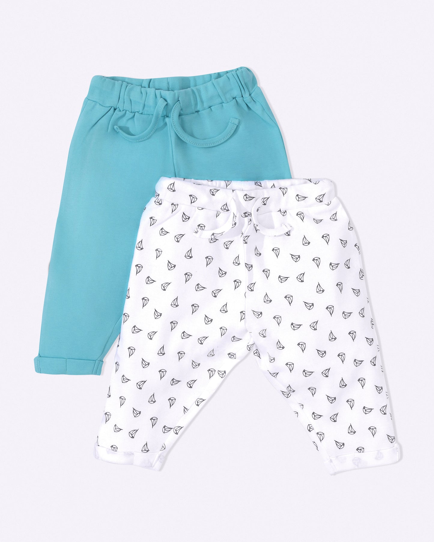 ANCHOR - Organic Cotton Baby Pants - Set of 2