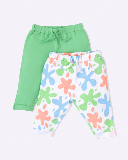 ART SPLASH - Organic Cotton Baby Pants - Set of 2