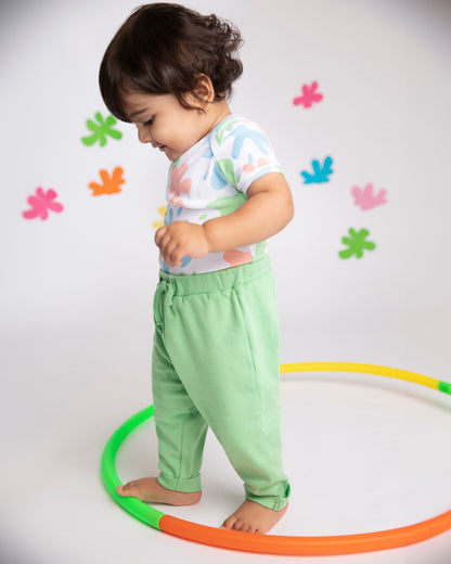 ART SPLASH - Half Sleeve - Organic Baby Romper - Set of 3
