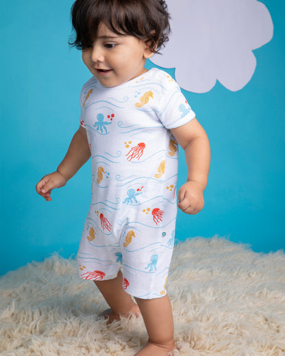 SEA WORLD - Organic Baby Romper Suit