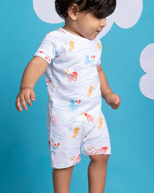 SEA WORLD - Organic Baby Romper Suit