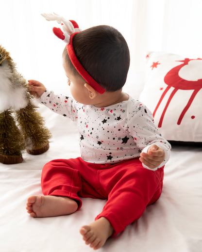 STARS - Full Sleeve - Organic Baby Romper - Set of 3