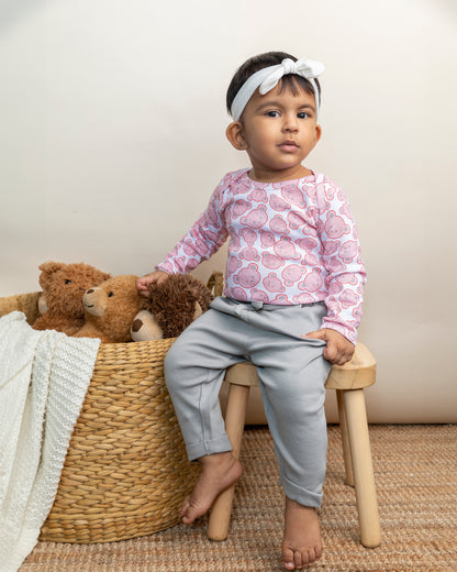 TEDDY - Full Sleeve - Organic Baby Romper - Set of 3