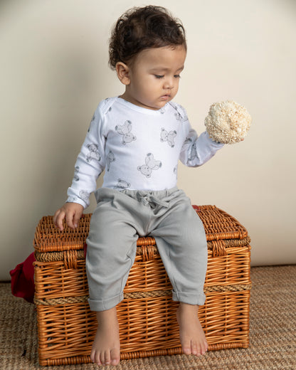 TEDDY - Full Sleeve - Organic Baby Romper - Set of 3