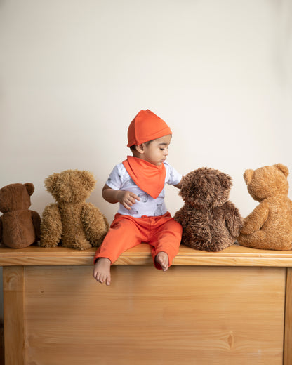 TEDDY - Half Sleeve - Organic Baby Romper - Set of 3