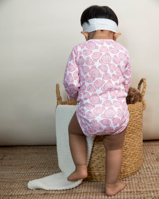 TEDDY - Full Sleeve - Organic Baby Romper - Set of 3