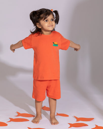 TORTOISE - Organic Baby T-shirt & Shorts Co-ord Sets