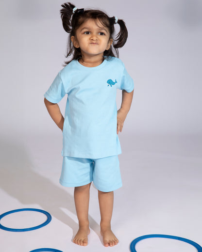 WHALE - Organic Baby T-shirt & Shorts Co-ord Sets