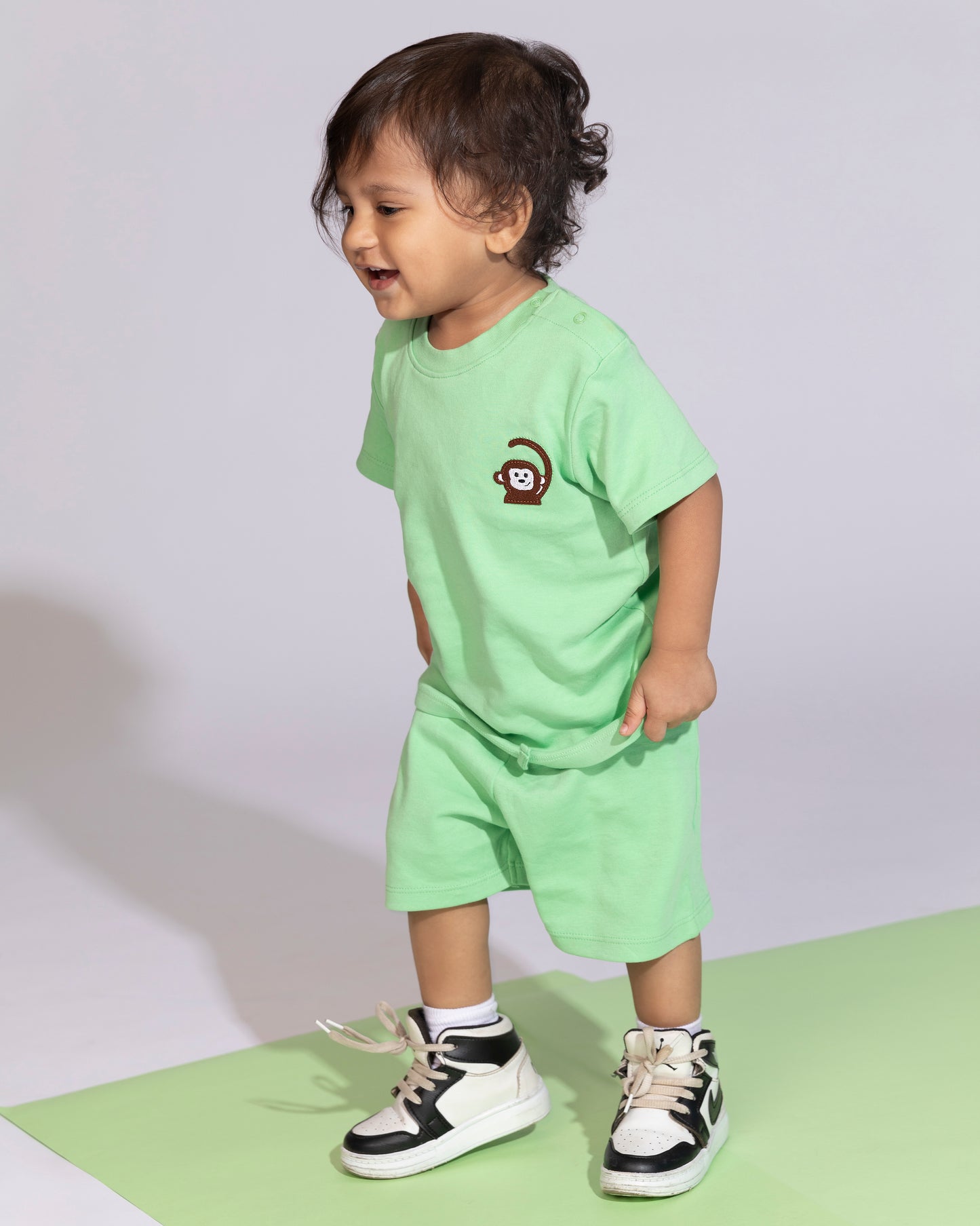 MONKEY - Organic Baby T-shirt & Shorts Co-ord Sets