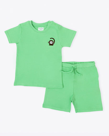 MONKEY - Organic Baby T-shirt & Shorts Co-ord Sets